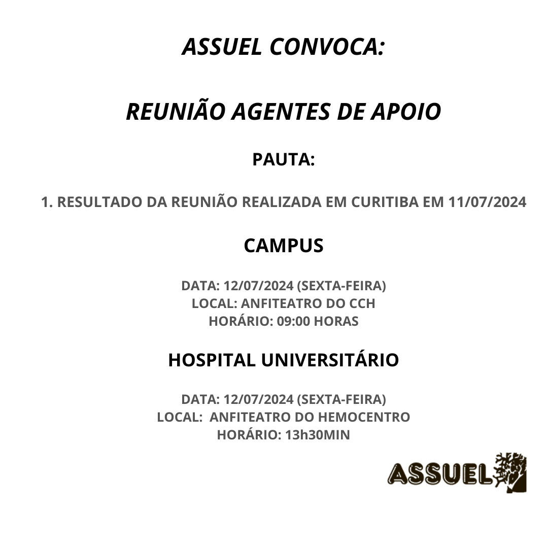 Reunião - Agentes de Apoio